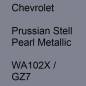 Preview: Chevrolet, Prussian Stell Pearl Metallic, WA102X / GZ7.